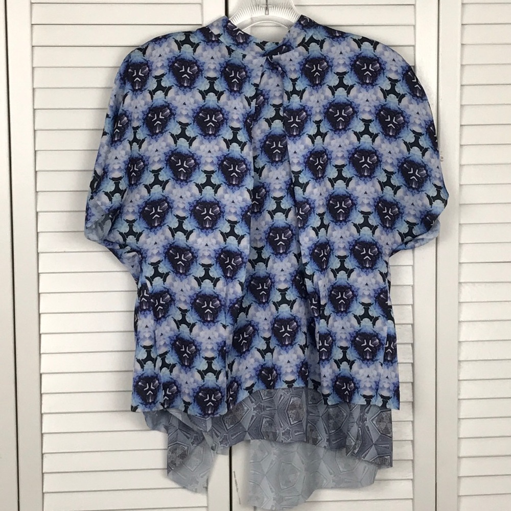ACNE | Blue Short Sleeve Flowy Top